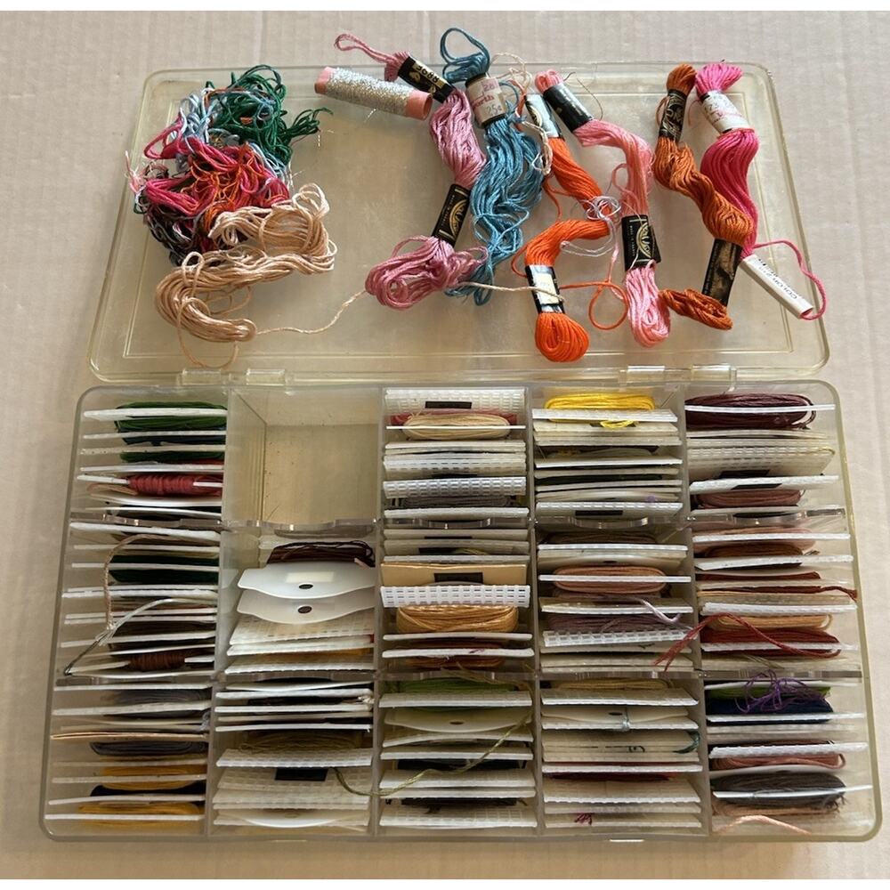 Vtg Case of DMC Carded/Numbered Embroidery Floss Thread Needlepoint Cross Stitch